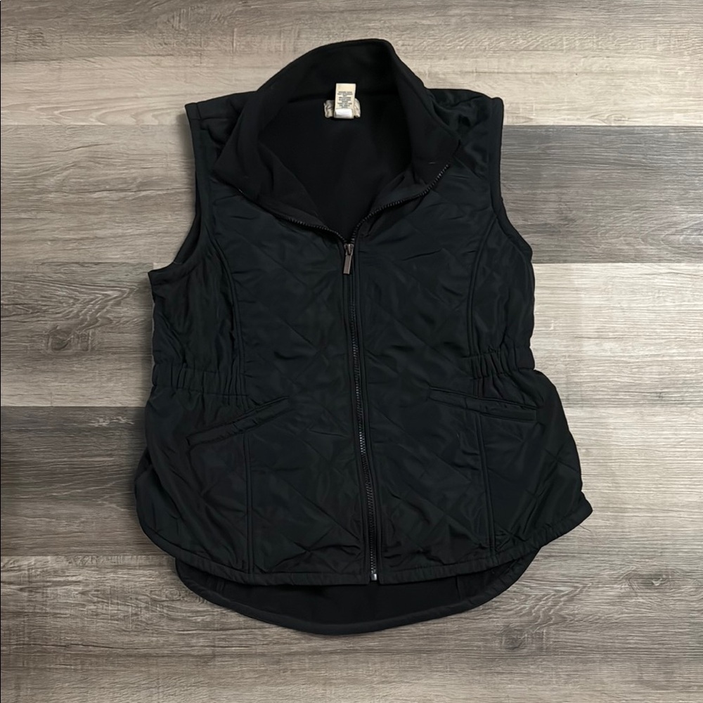 Black Quilted Vest